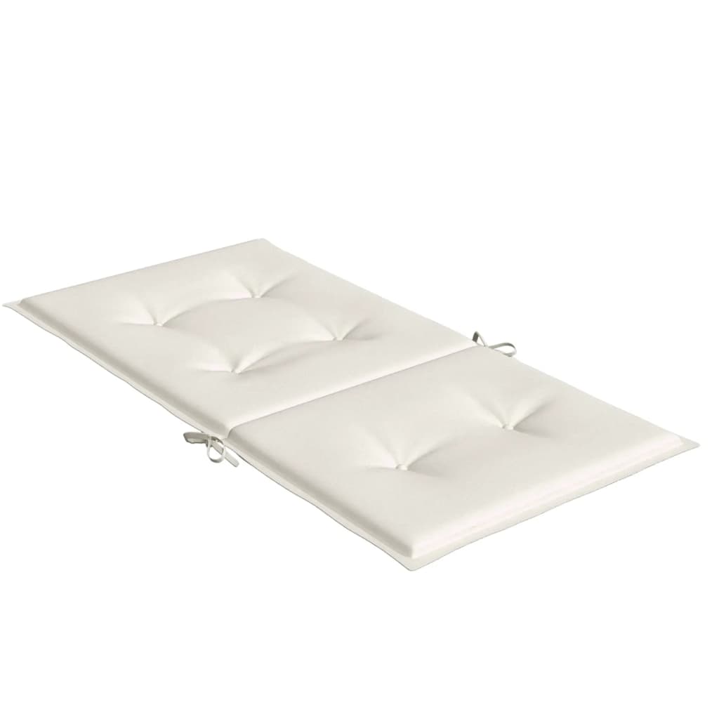 Niedriglehner-Auflagen 2 Stk Melange Anthrazit 100x50x7cm Stoff