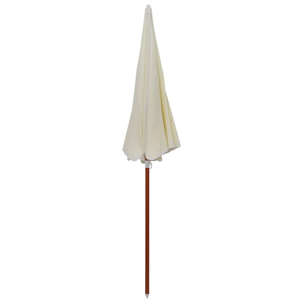 Sonnenschirm mit Stahl-Mast 300 cm Sandweiß