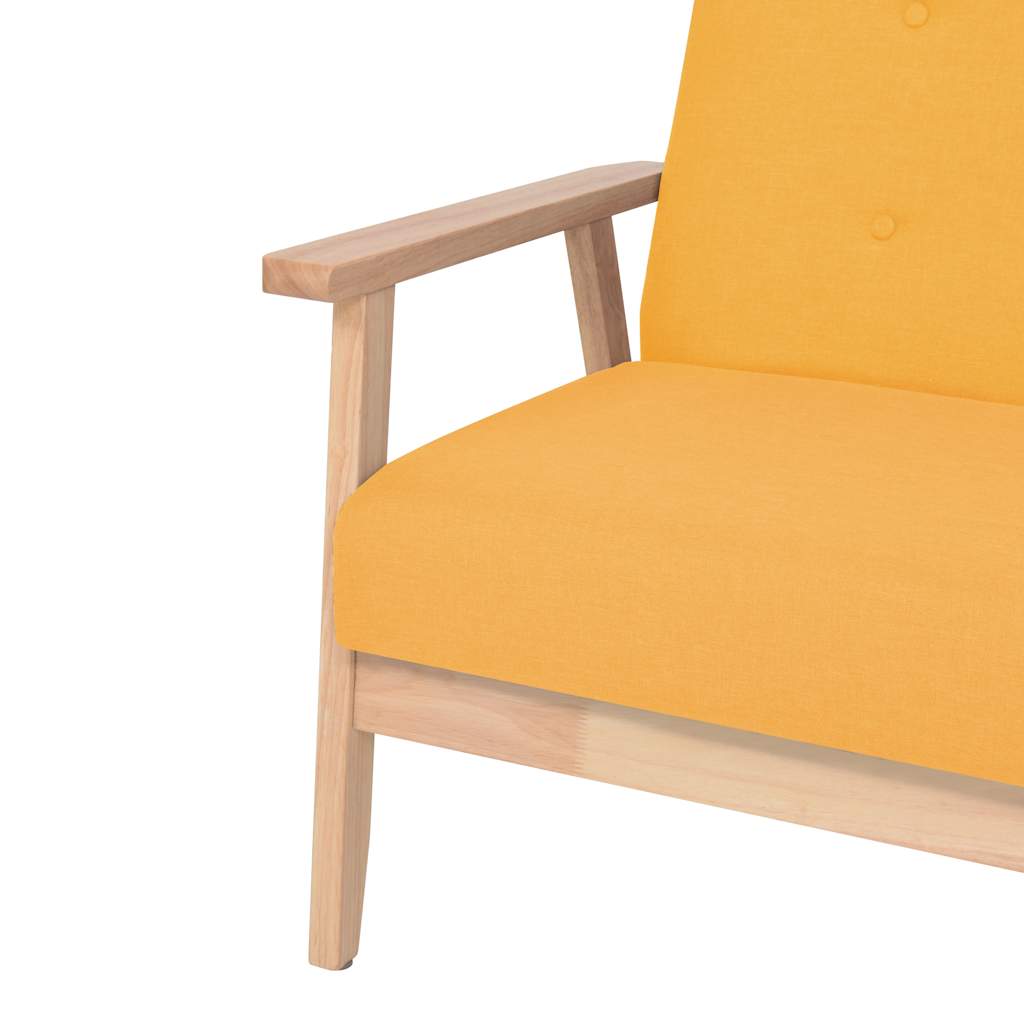 2-Sitzer-Sofa Stoff Hellgrau