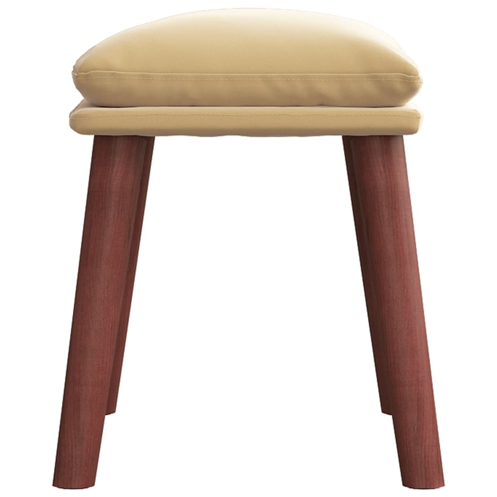 Fußhocker Hellgrau 45x29,5x35 cm Samt