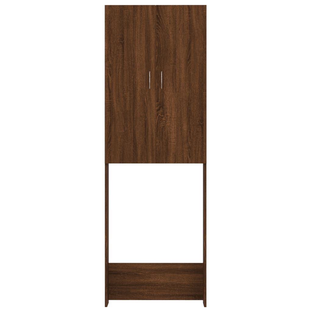 Waschmaschinenschrank Weiß 64x25,5x190 cm