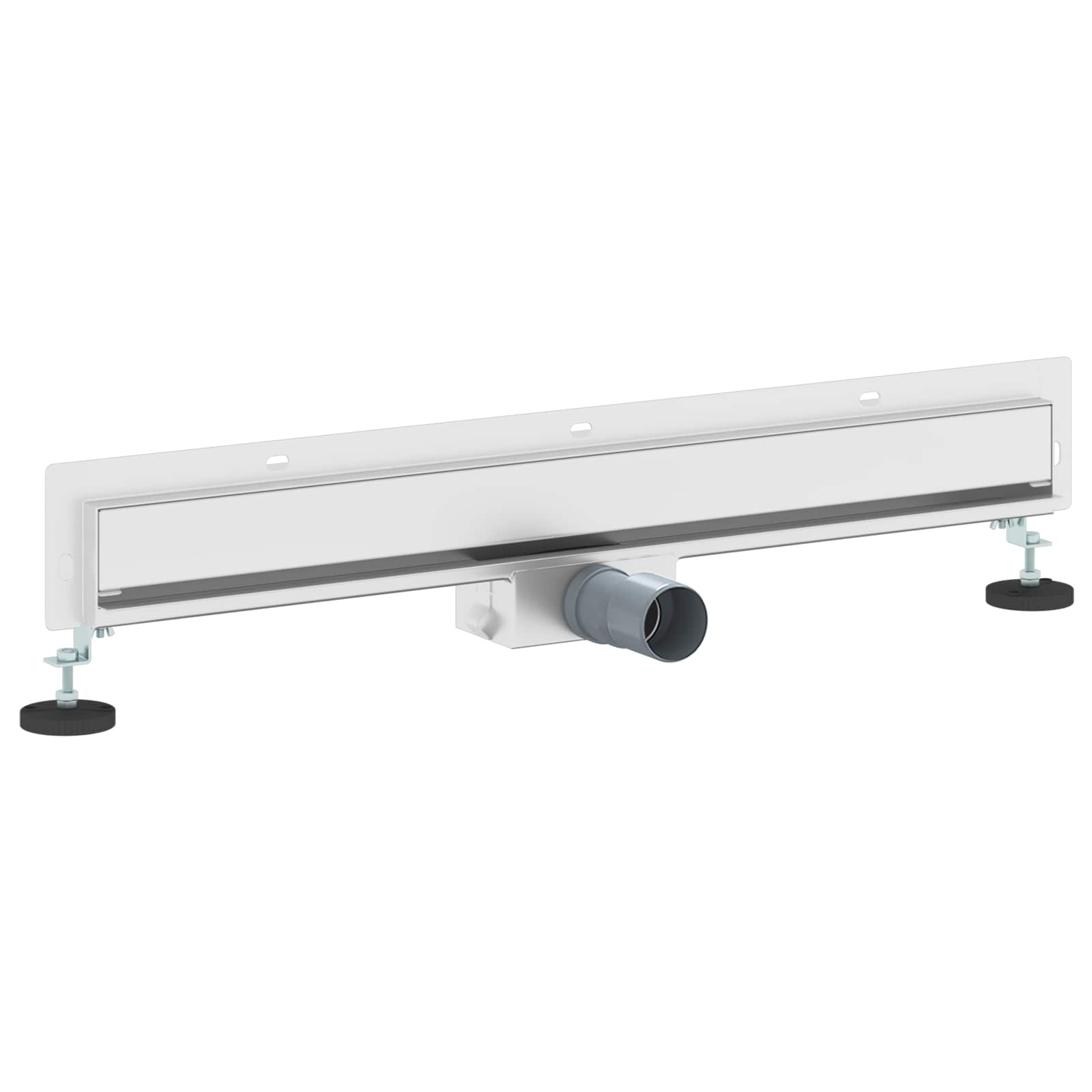 Wandmontierter Duschablauf Silber 50 cm Edelstahl 304