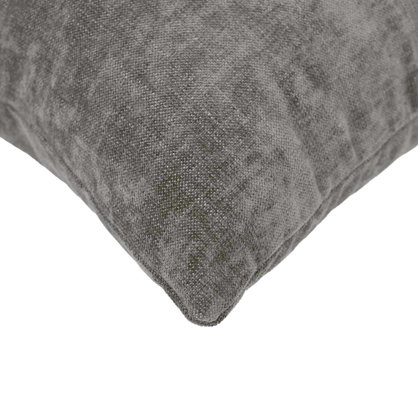 Kissenbezug 6 Stk. HEERLEN Dunkelgrau 30 x 30 cm Chenille-Stoff