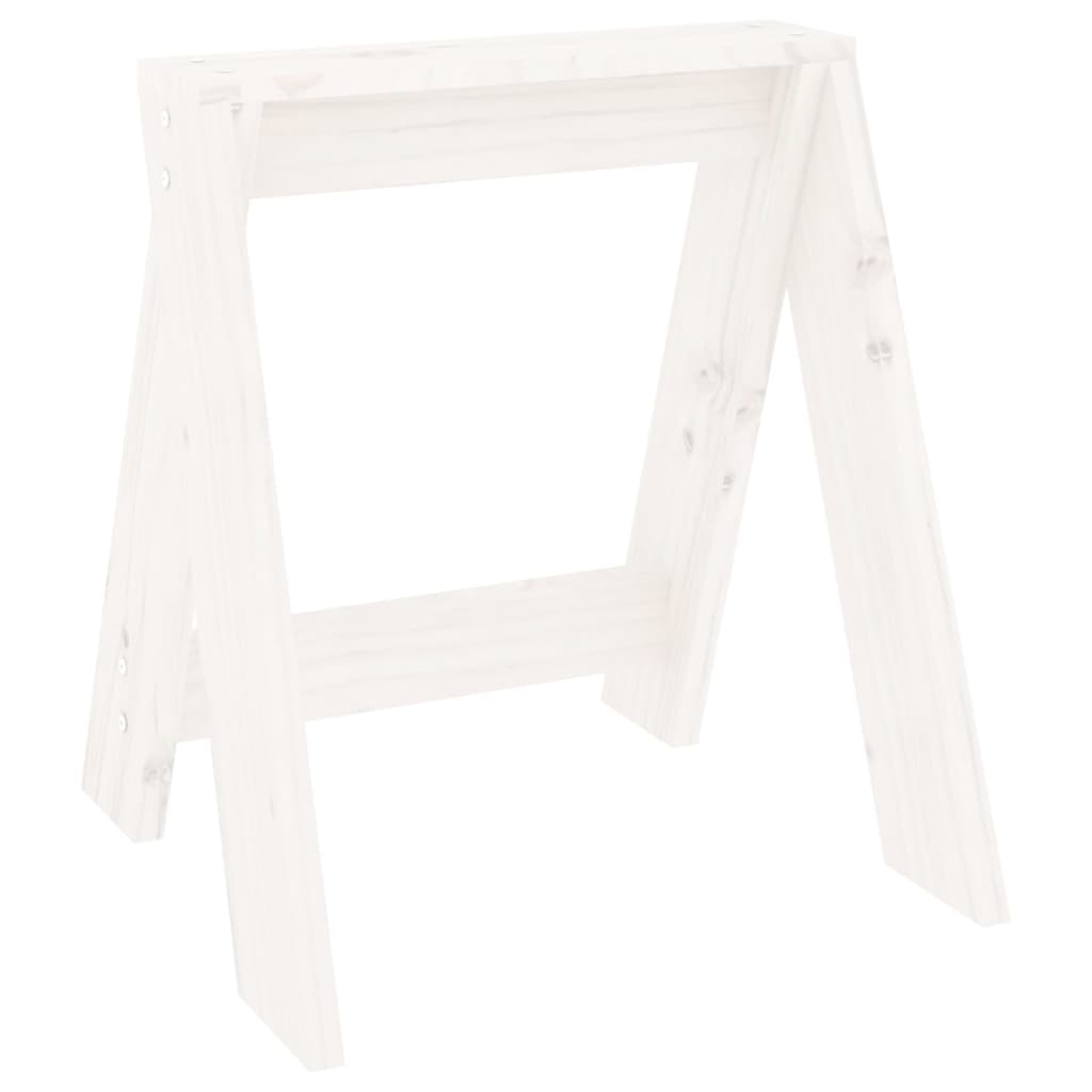 Hocker 2 Stk. 40x40x45 cm Massivholz Kiefer