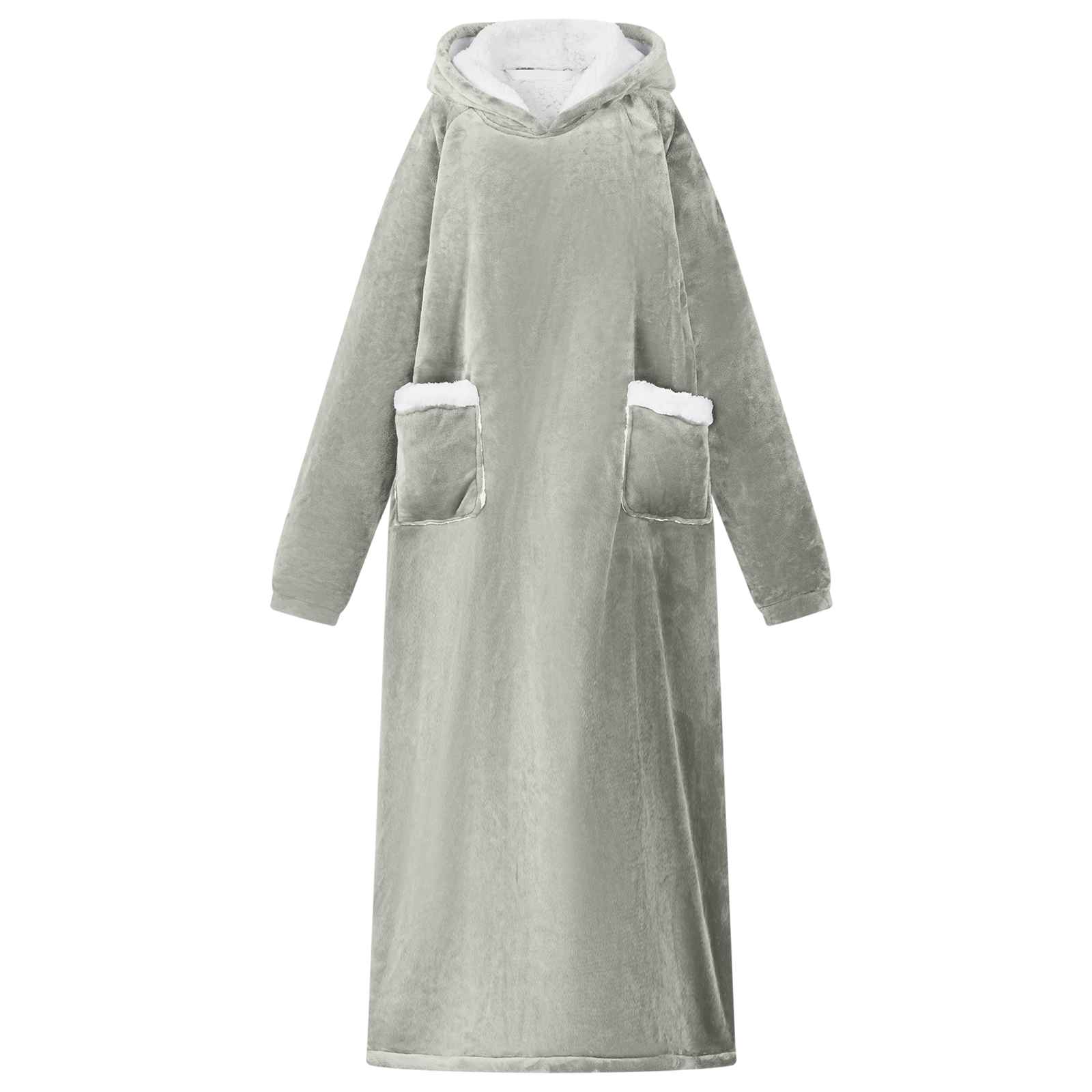 Decken-Hoodie Beige M Fleece und Flanell