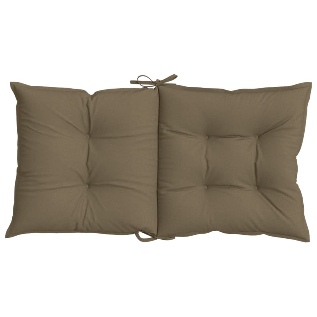 Niedriglehner-Auflagen 2 Stk Melange Anthrazit 100x50x7cm Stoff