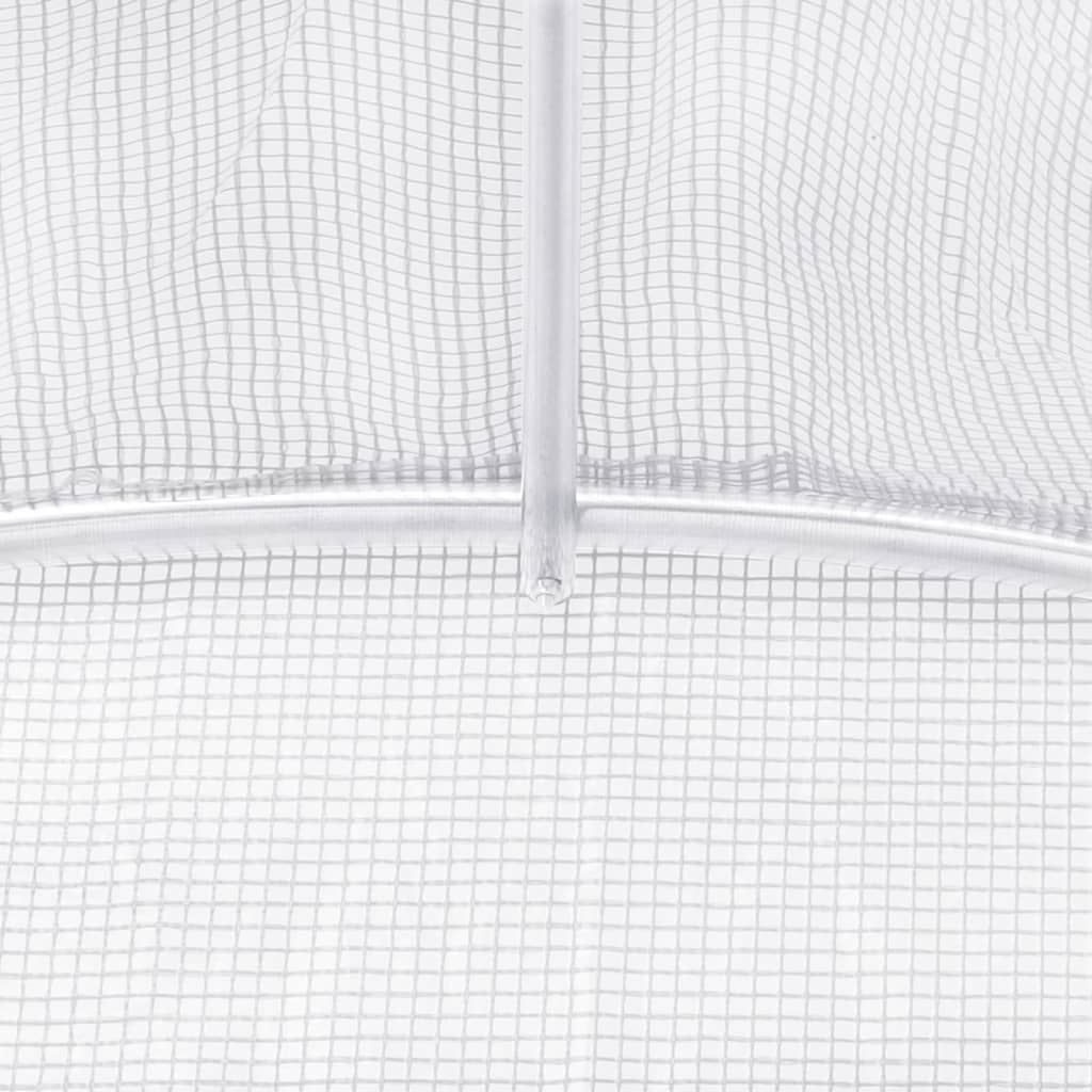 Gewächshaus mit Stahlrahmen Grün 8 m² 4x2x2 m