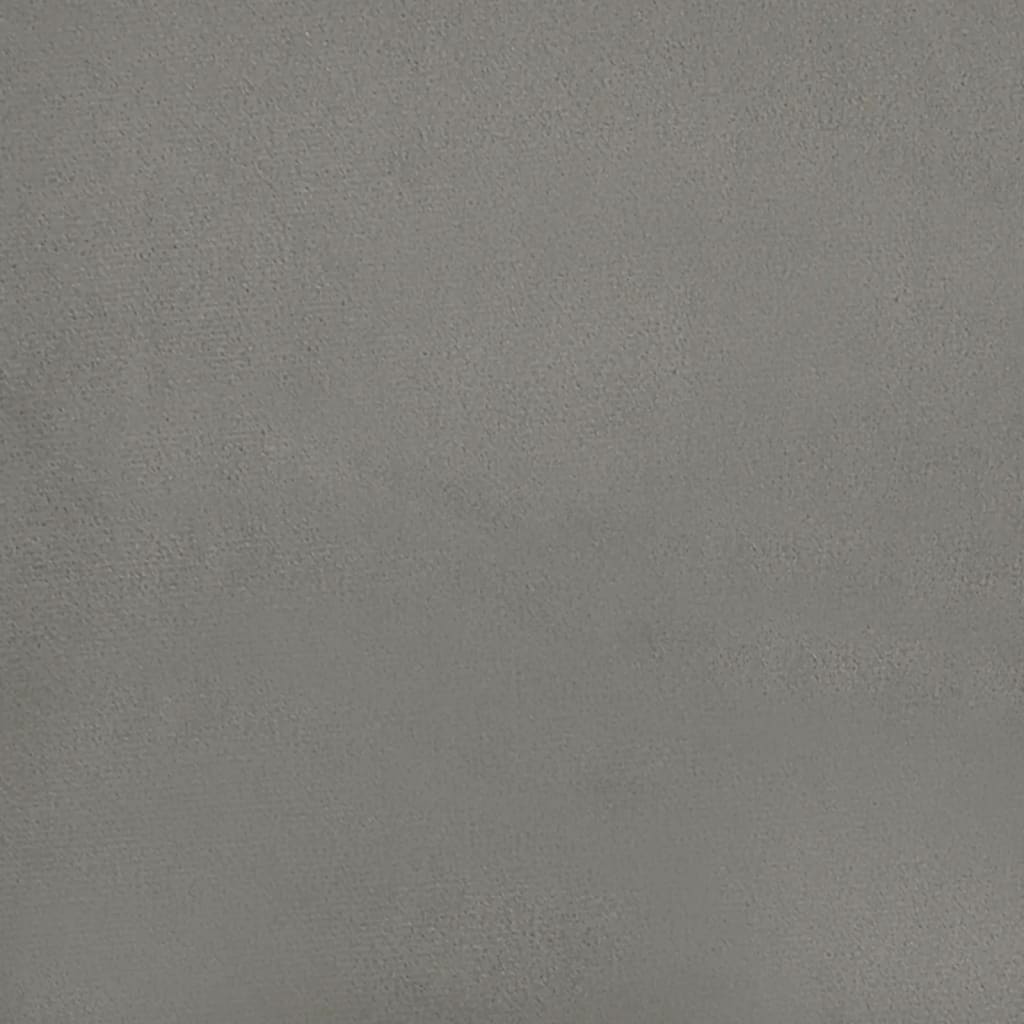 Kopfteil Hellgrau 80x5x118/128 cm Samt