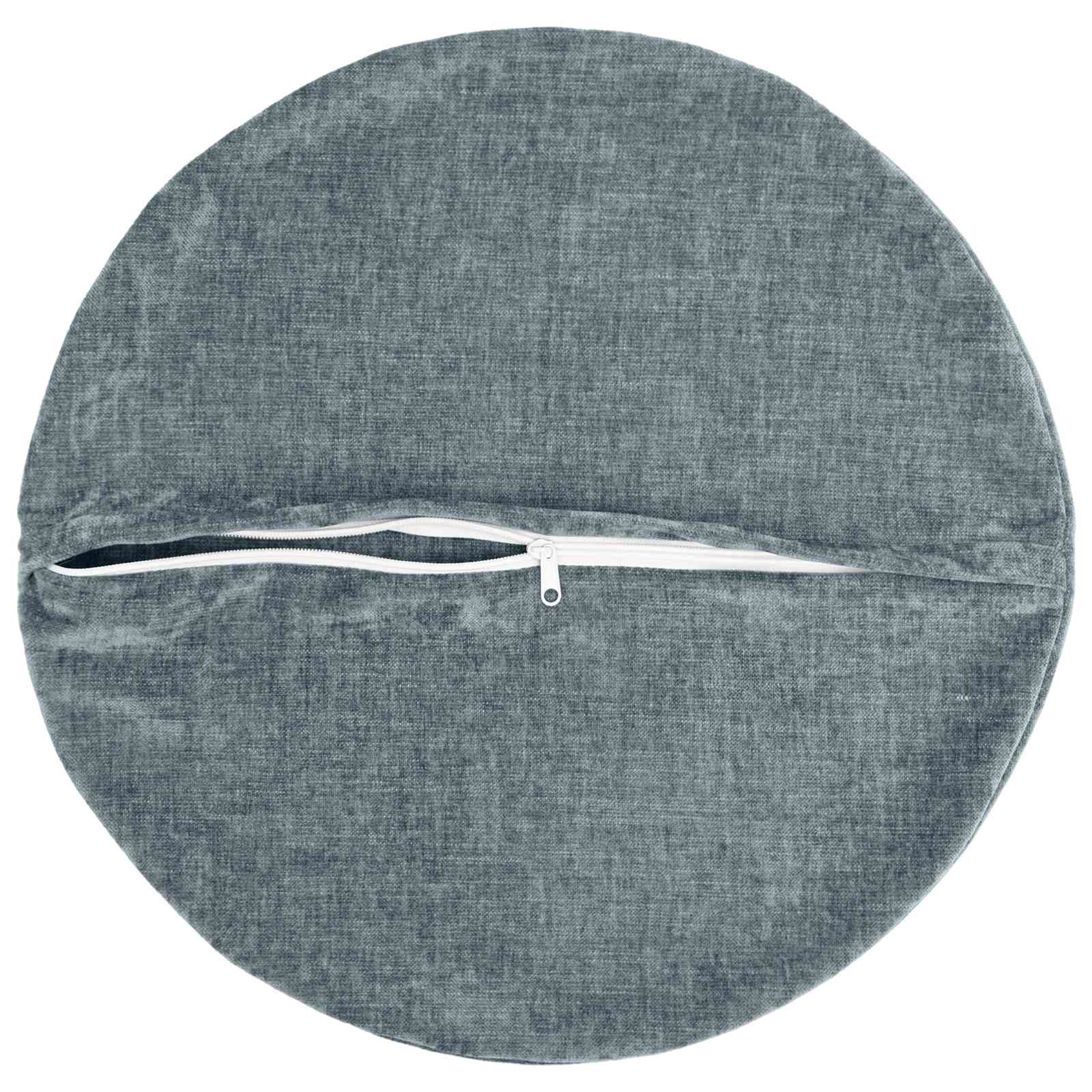 Kissenbezug 6 Stk. HEERLEN Dunkelgrau 30 x 30 cm Chenille-Stoff