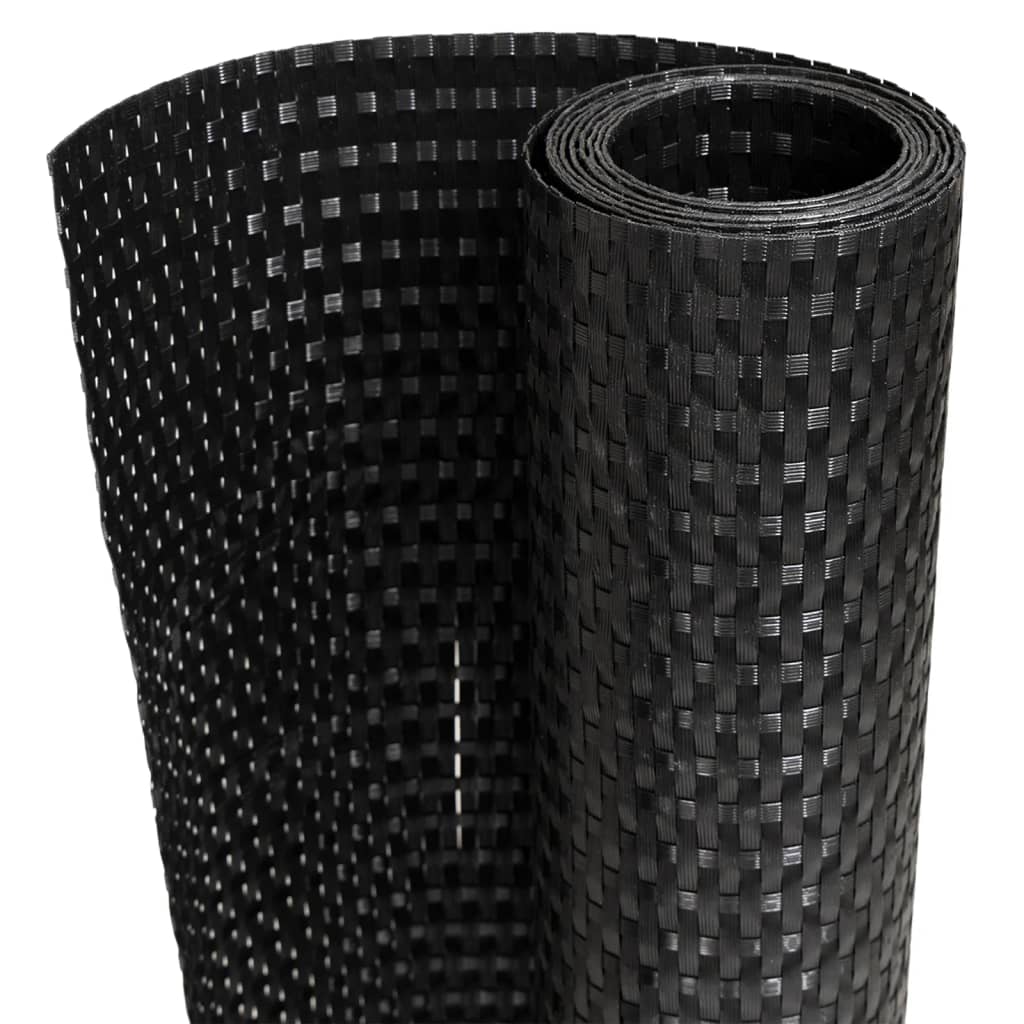 Balkon-Sichtschutz Anthrazit 300x90 cm Poly Rattan