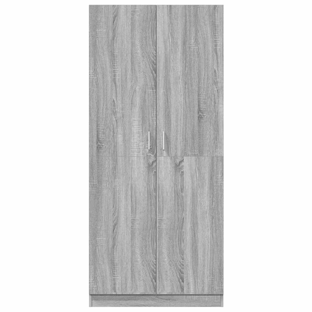 Kleiderschrank Weiß 80x52x180 cm Holzwerkstoff
