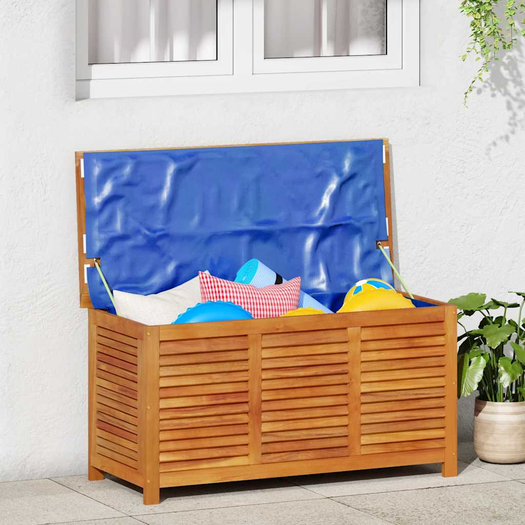 Gartenbox mit Lüftungsschlitzen 60x50x56 cm Massivholz Akazie