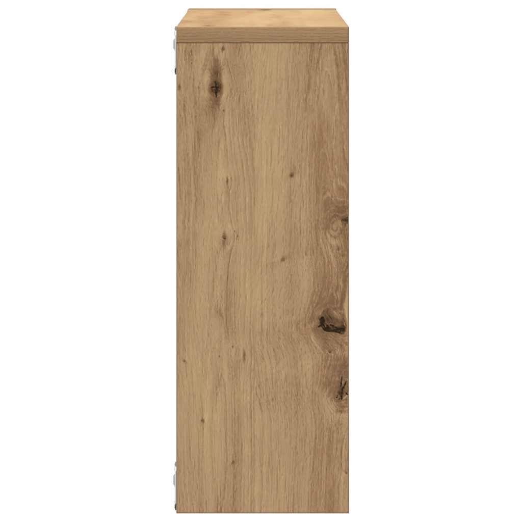 Wandregal Weiß 45,1x16x45,1 cm Holzwerkstoff