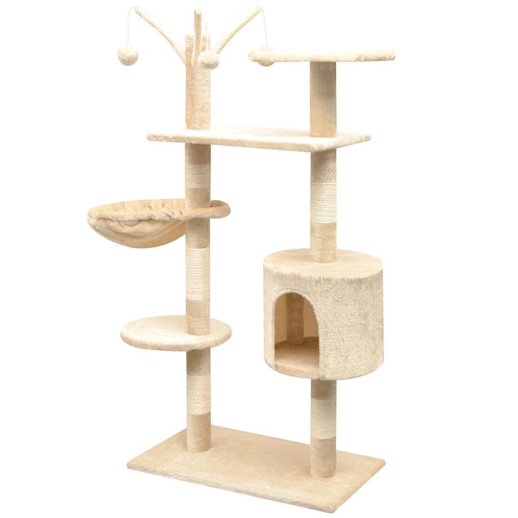 Katzen-Kratzbaum Sisal 125 cm Beige