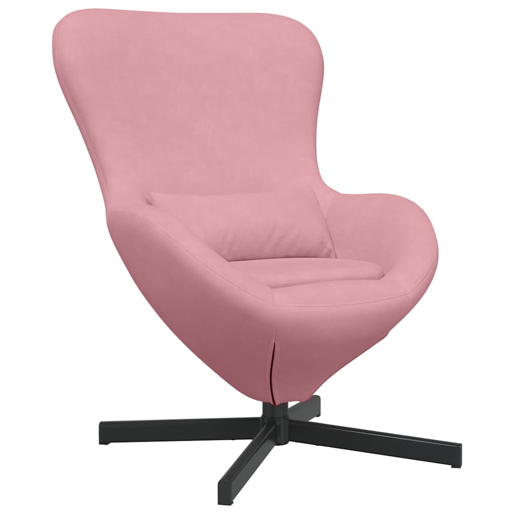 Eiersessel Blau 63 x 73 x 90 cm Samt