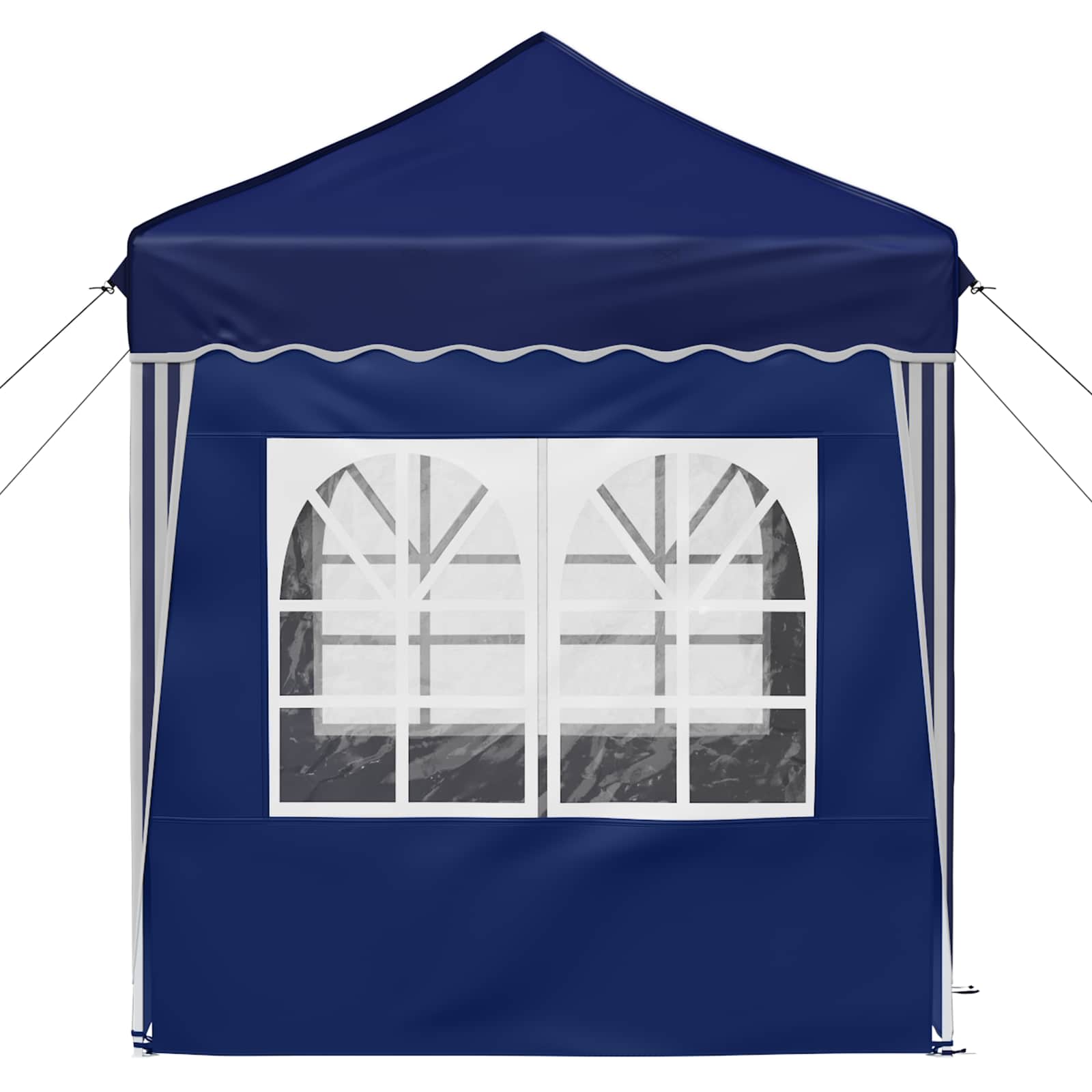 Pop-up Partyzelt 195 x 195 x 245 cm Creme Oxford-Stoff