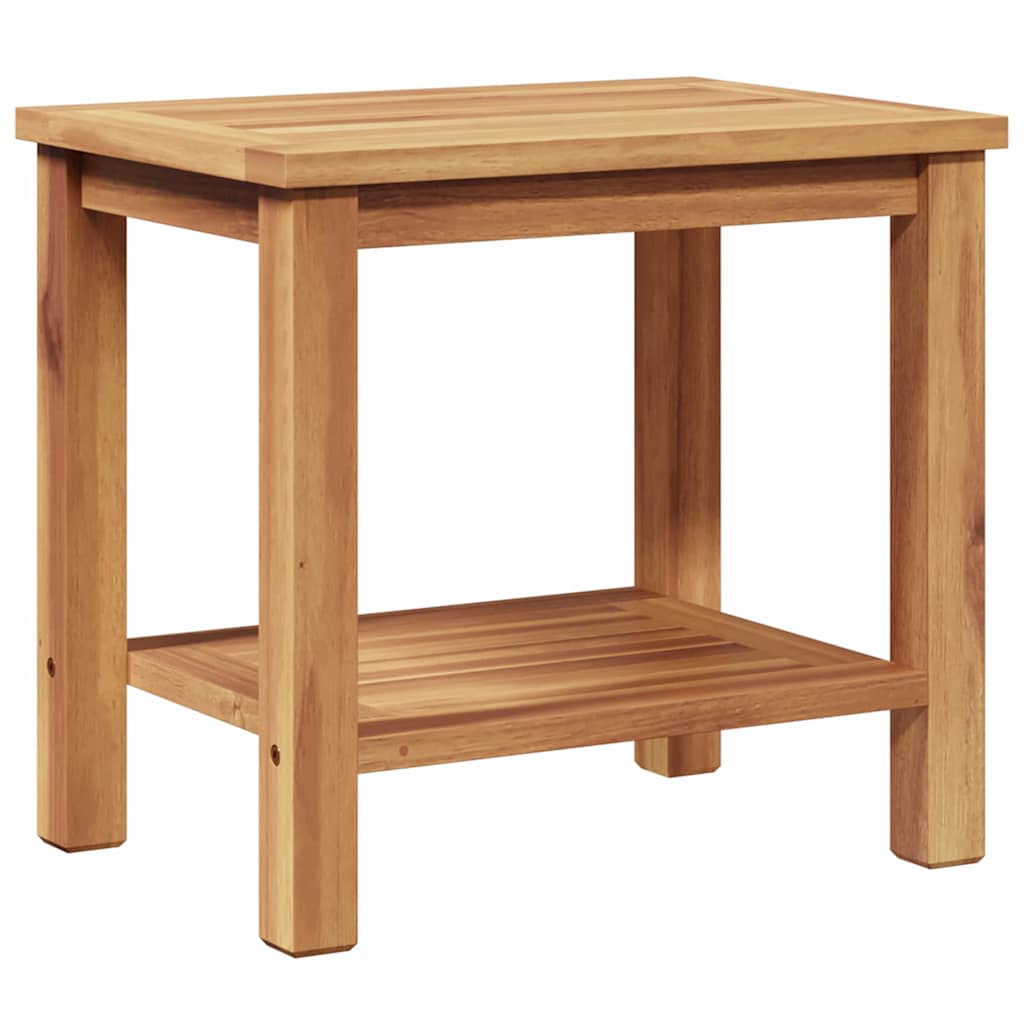Couchtisch mit Speicher Braun 45 x 45 x 45 cm Massivholz Teak