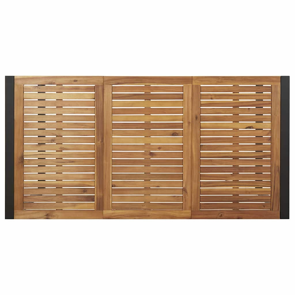 Garten Essgruppe 5 pcs Grau Massivholz Akazie