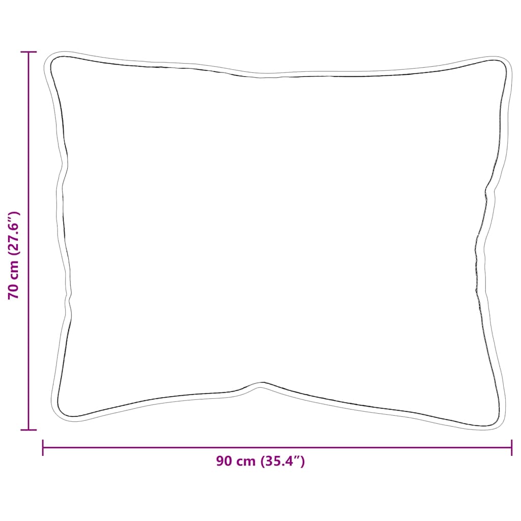 Kopfkissen Weiß 40 x 60 cm Baumwolle und Polyester
