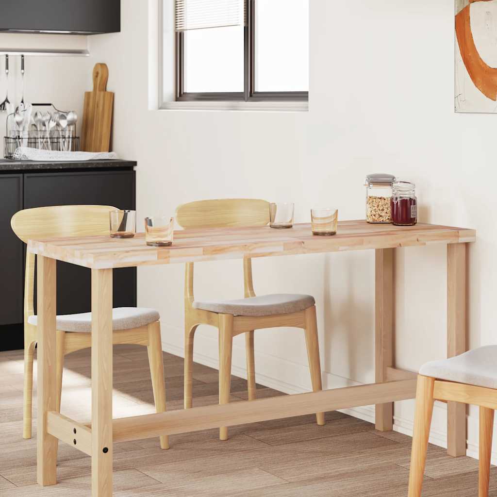 Tischplatte Rechteckig 60x50x2 cm Massivholz Akazie
