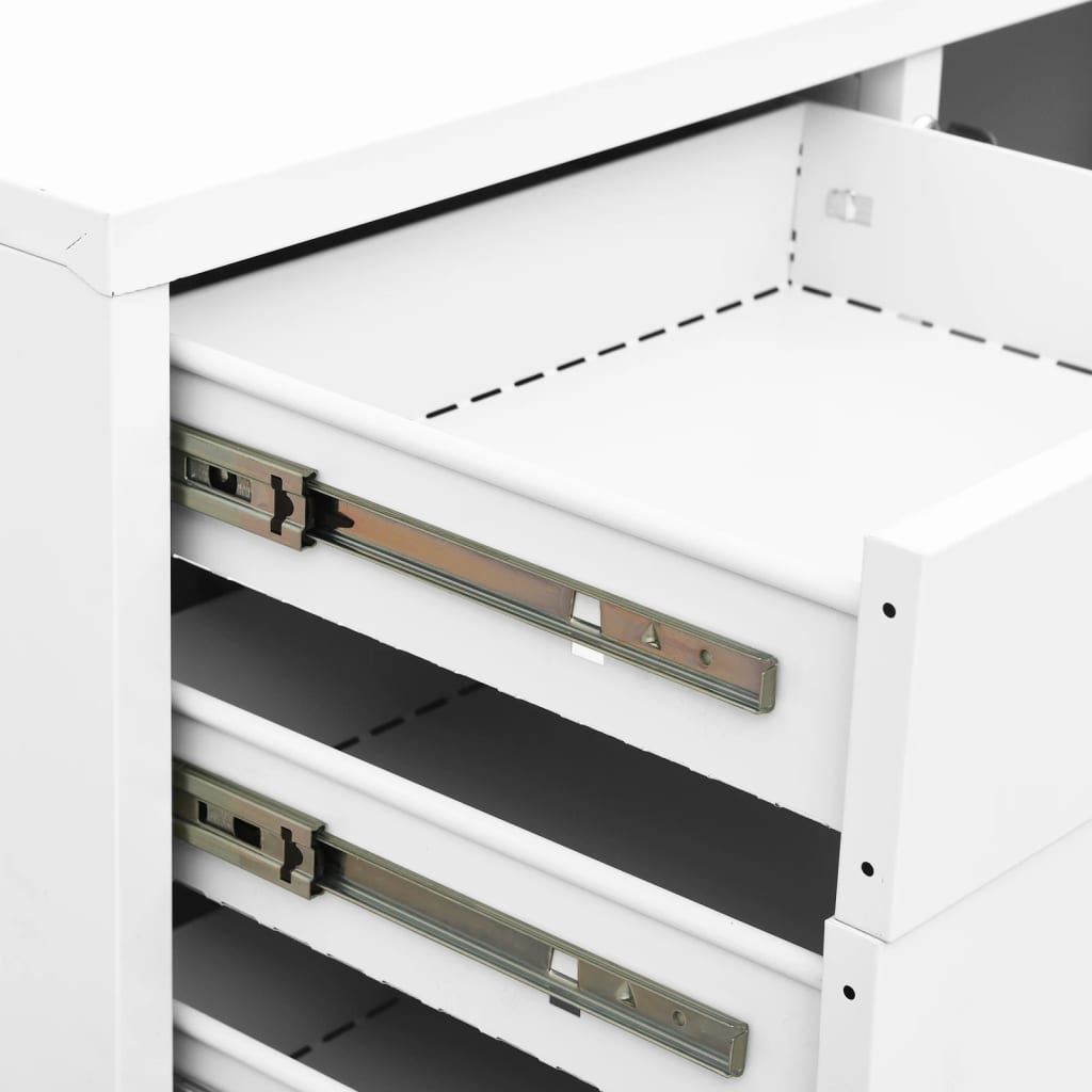 Büroschrank mit Pflanzkasten Anthrazit 90x40x125 cm Stahl