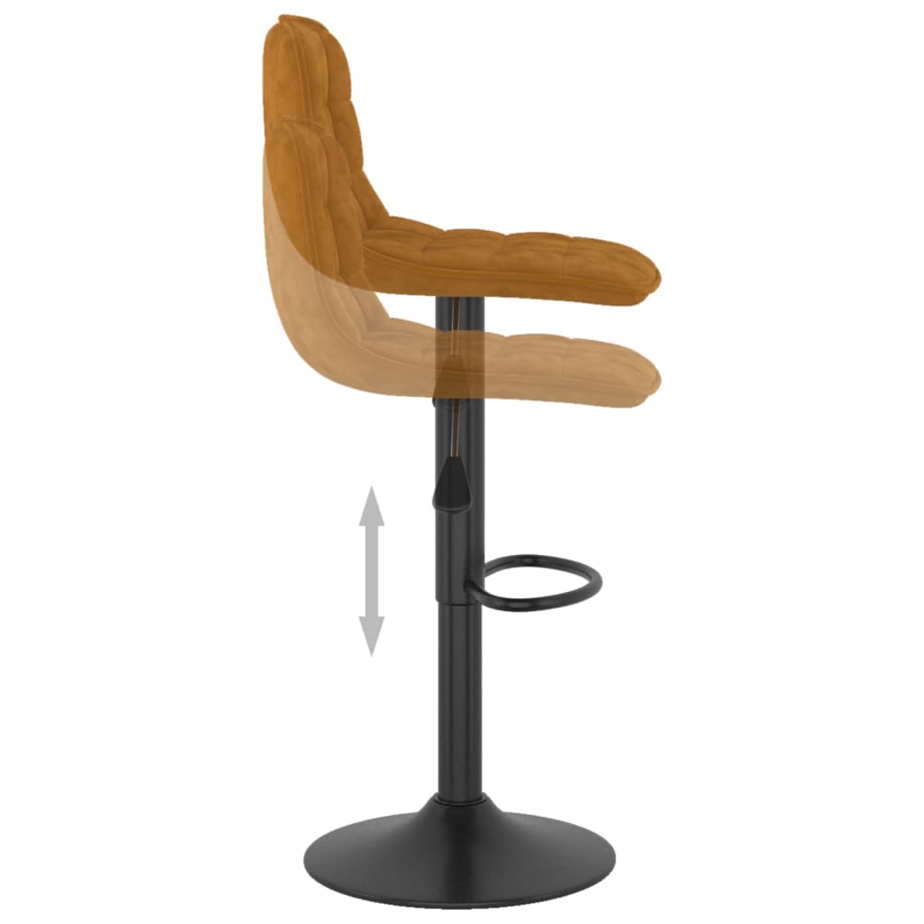 Barhocker 2 Stk. Hellgrün Samt