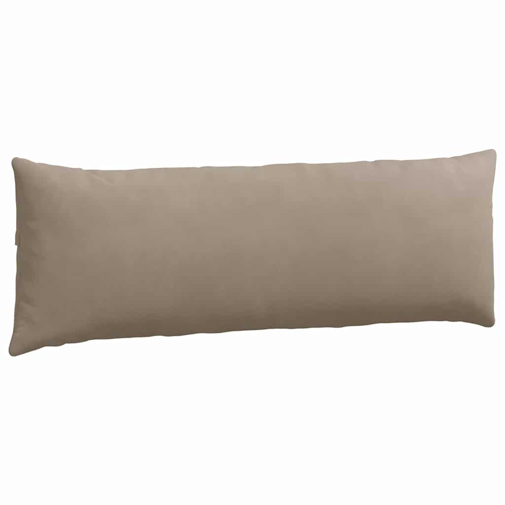 Sofakissen 2 Stück Taupe 50 x 30 cm Stoff