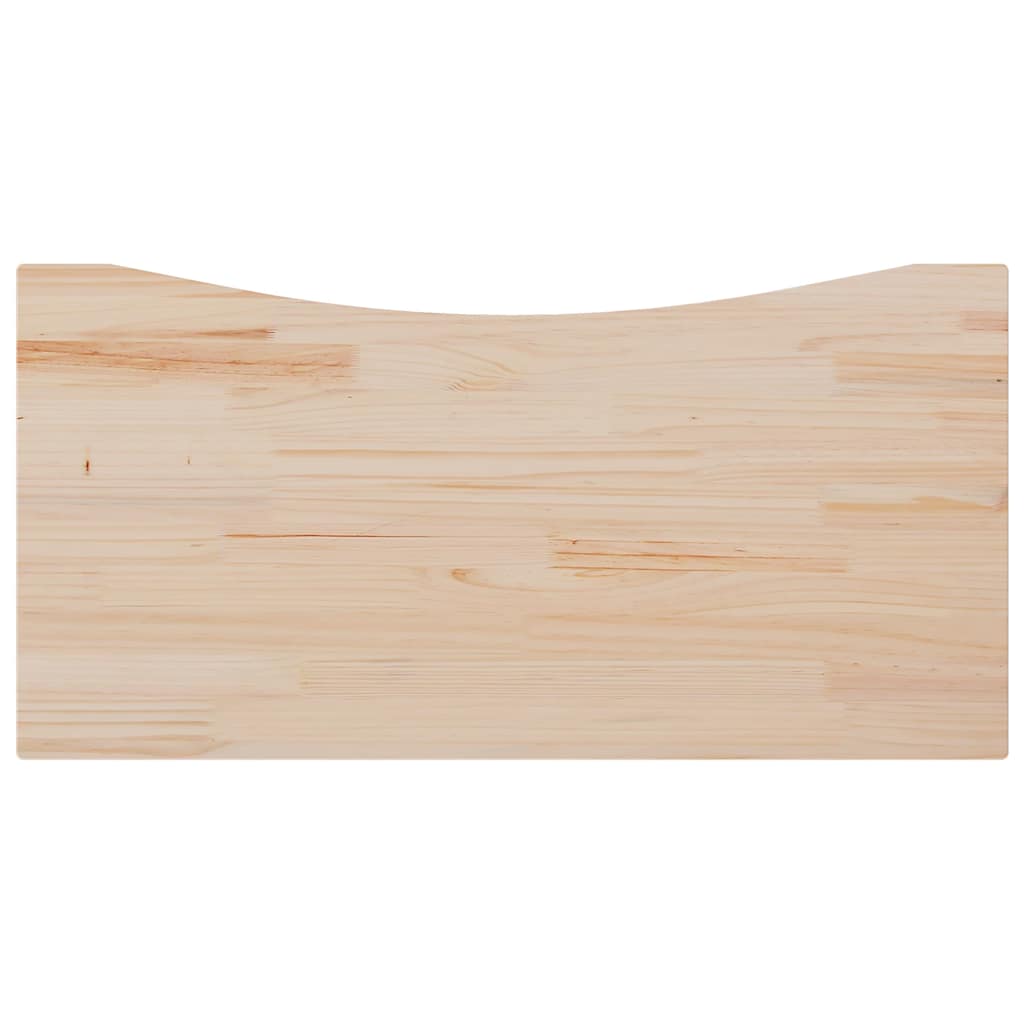 Schreibtischplatte 80x40x2,5 cm Massivholz Kiefer