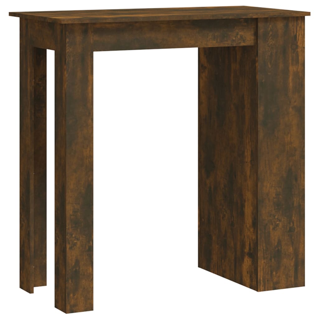 Bartisch mit Ablagefläche Weiß 102x50x103,5 cm Holzwerkstoff