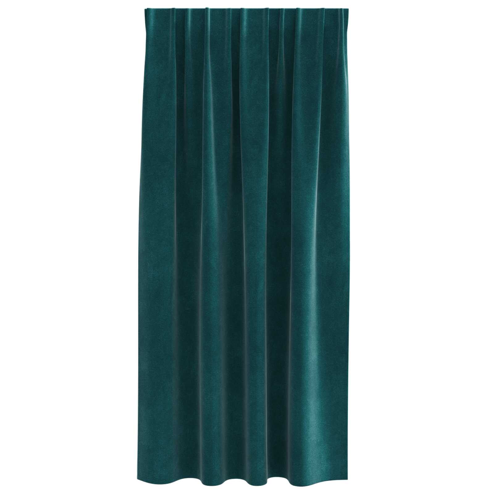 Verdunkelungsvorhänge 2 pcs Schwarz 140 x 140 cm Samt