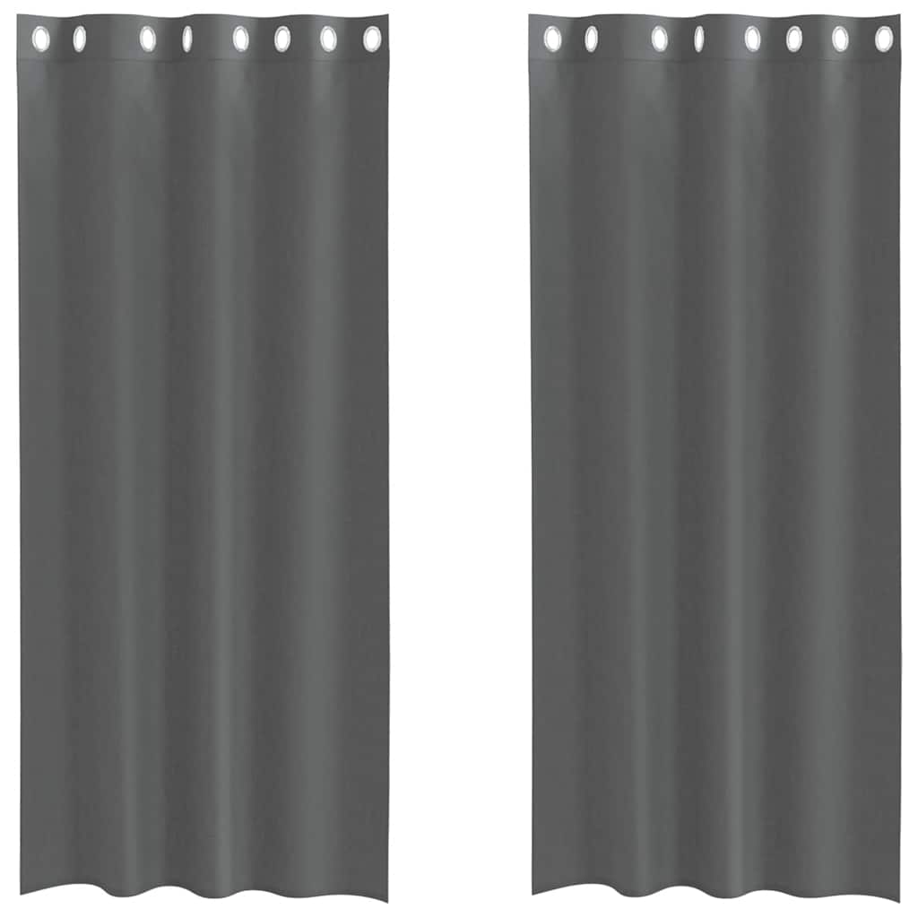 Voile Vorhänge mit Ösen 2 Stk. Apfelgrün 140x140 cm