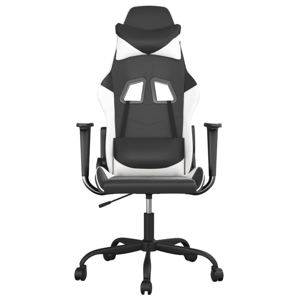 Gaming-Stuhl mit Massagefunktion Schwarz und Rot Kunstleder