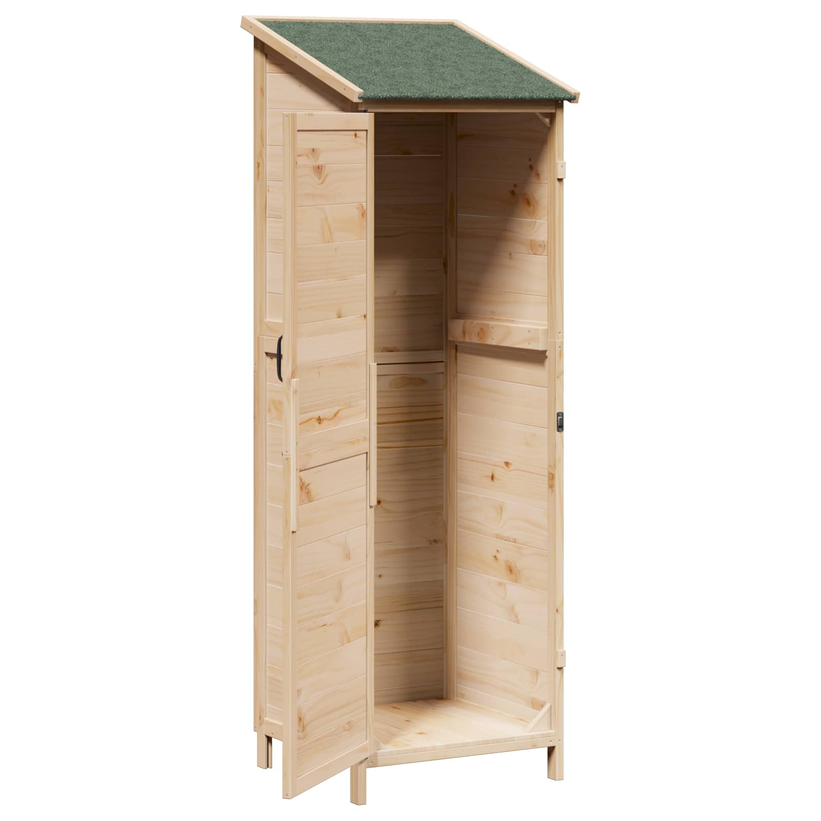 Gartenschuppen Natur 59 x 56 x 113,5 cm Massivholz aus Fichte