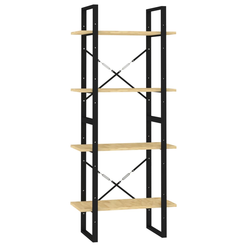 Bücherregal 2 Fächer Weiß 60x30x70 cm Holzwerkstoff