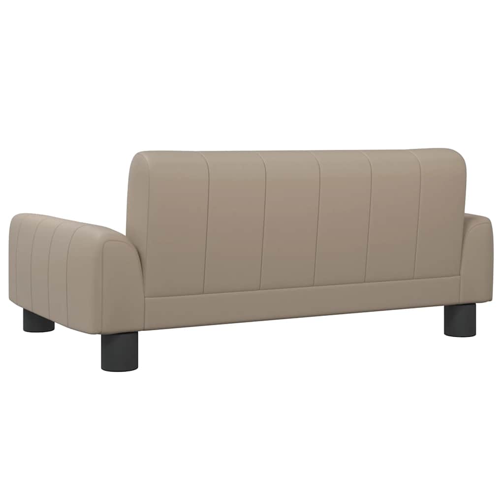 Kindersofa Schwarz 70x45x30 cm Kunstleder