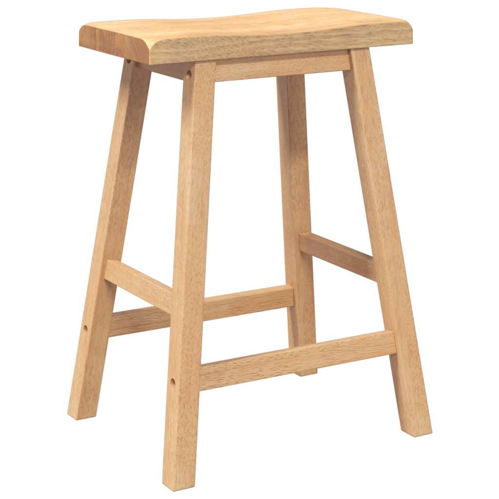 Barhocker 2 Stk. Massivholz