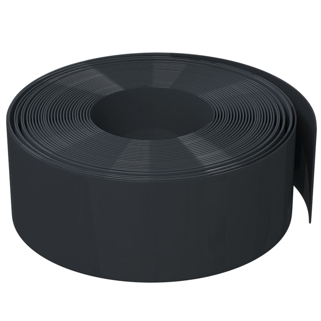 Gartenumrandung 25 m 10 cm PE Grau