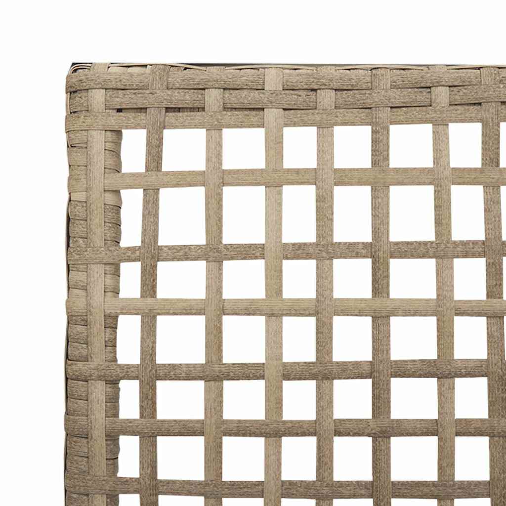 Gartenstuhl 2 pcs Schwarz 55 x 53 x 85 cm Poly-Rattan
