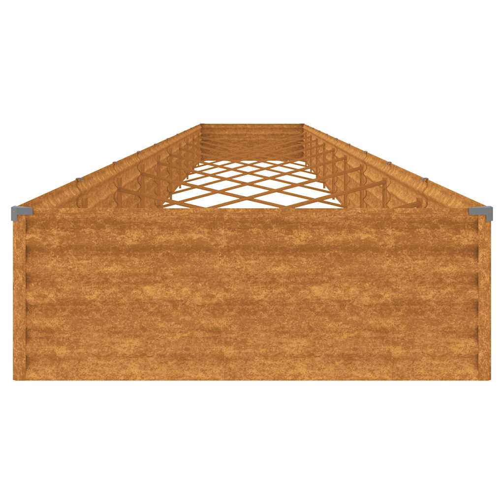 Garten-Hochbeet 100 x 50 x 36 cm Cortenstahl