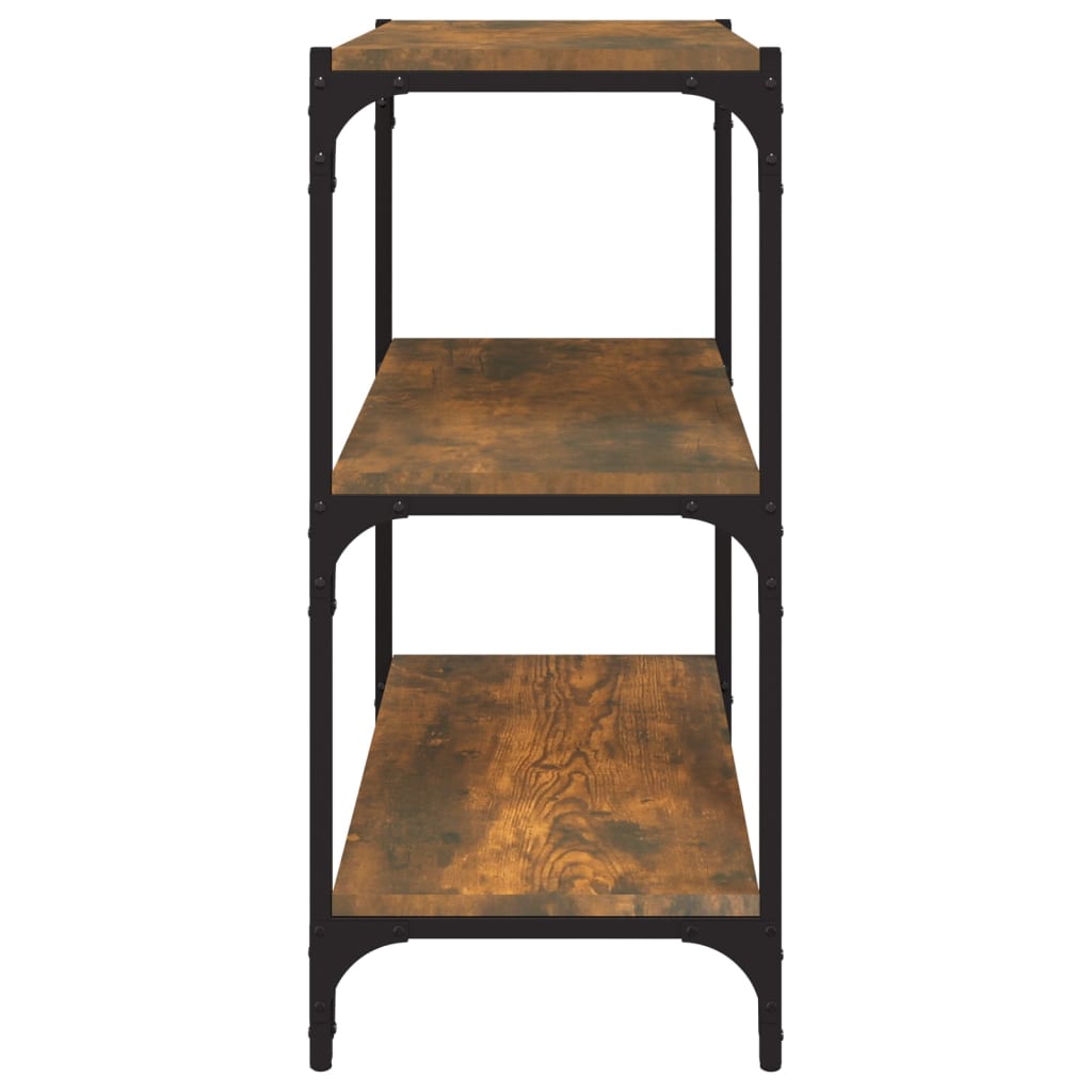 Bücherregal Schwarz 40x33x70,5 cm Holzwerkstoff und Stahl