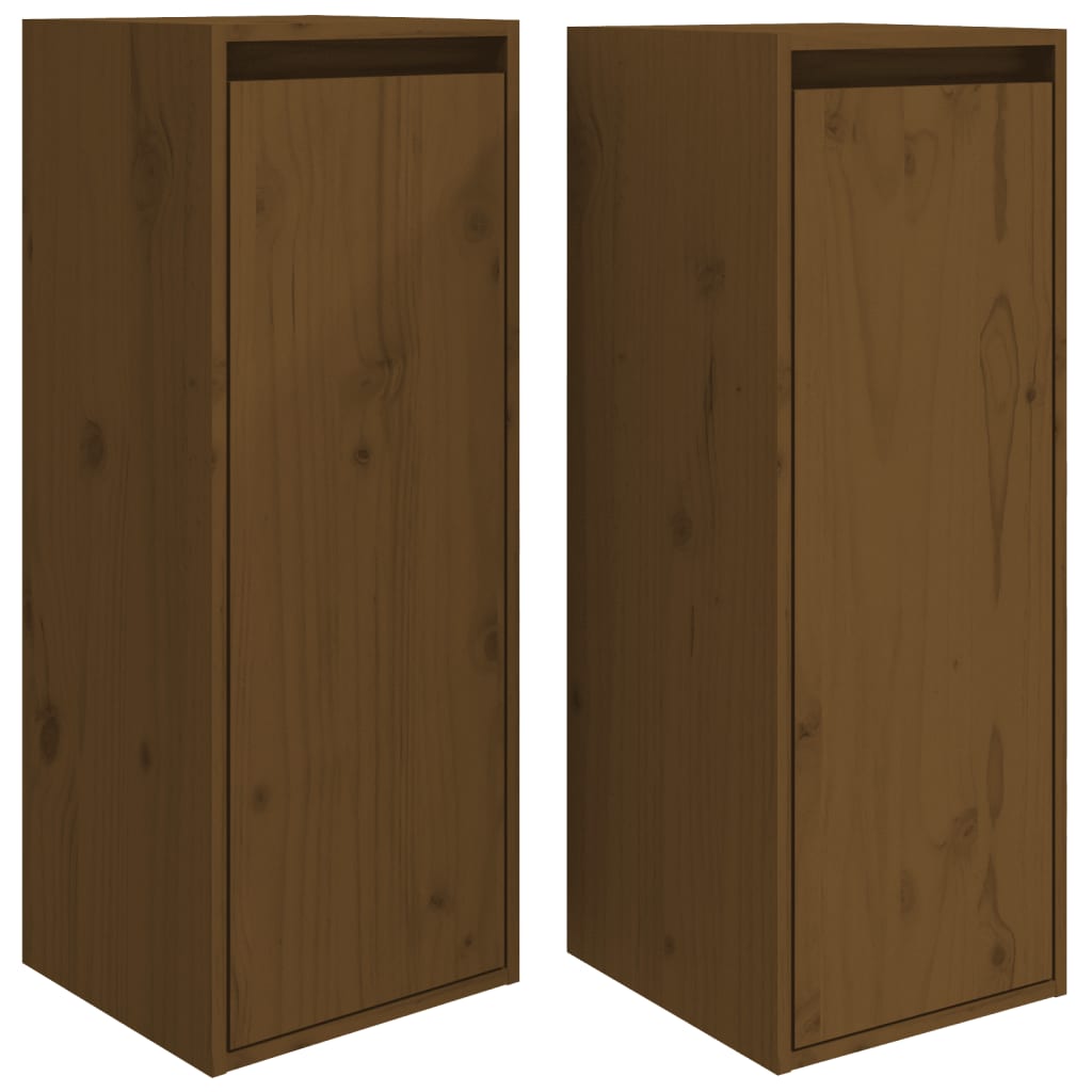 Wandschrank 30x30x80 cm Massivholz Kiefer