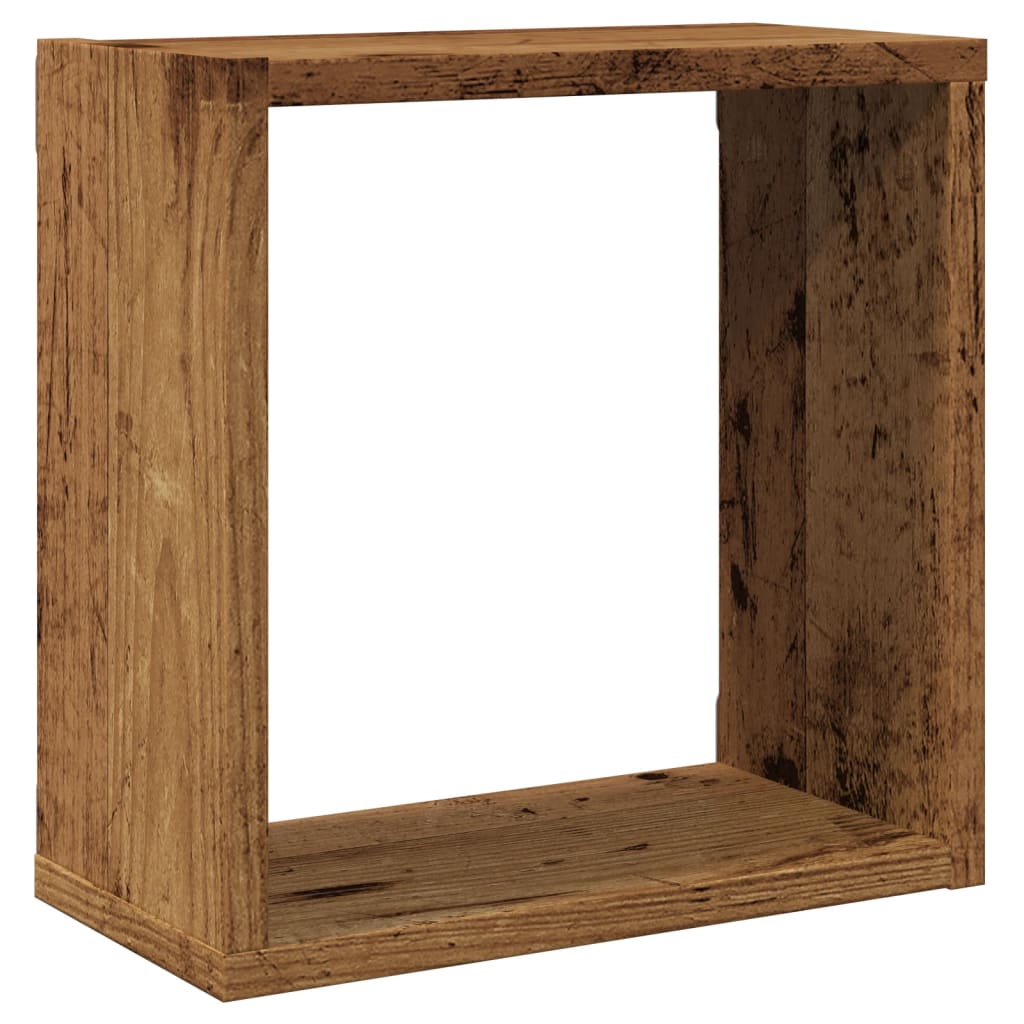 Würfelregale 2 Stk. Weiß 30x15x30 cm