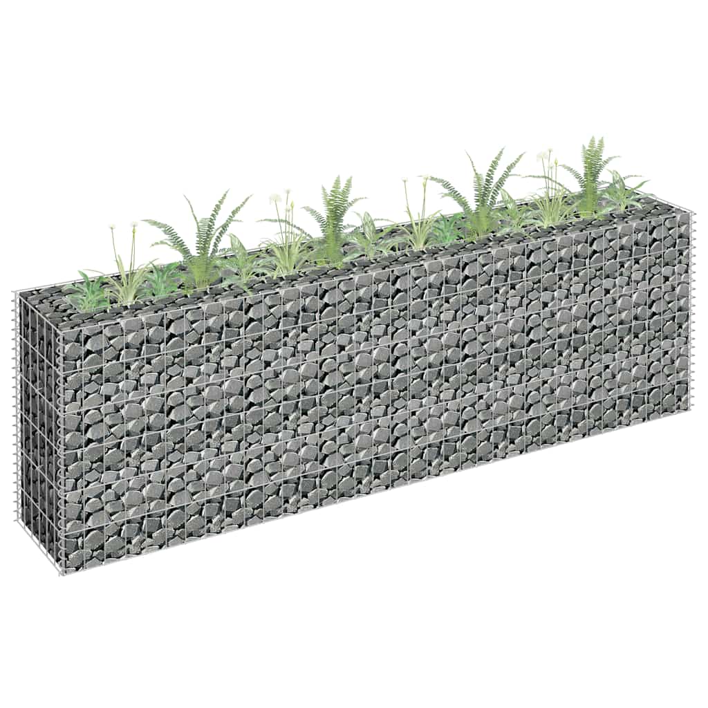 Gabionen-Hochbeet Verzinkter Stahl 90x30x10 cm