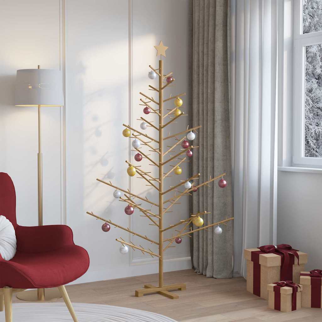 Holz Weihnachtsbaum Natur 150 cm Massives Kiefernholz