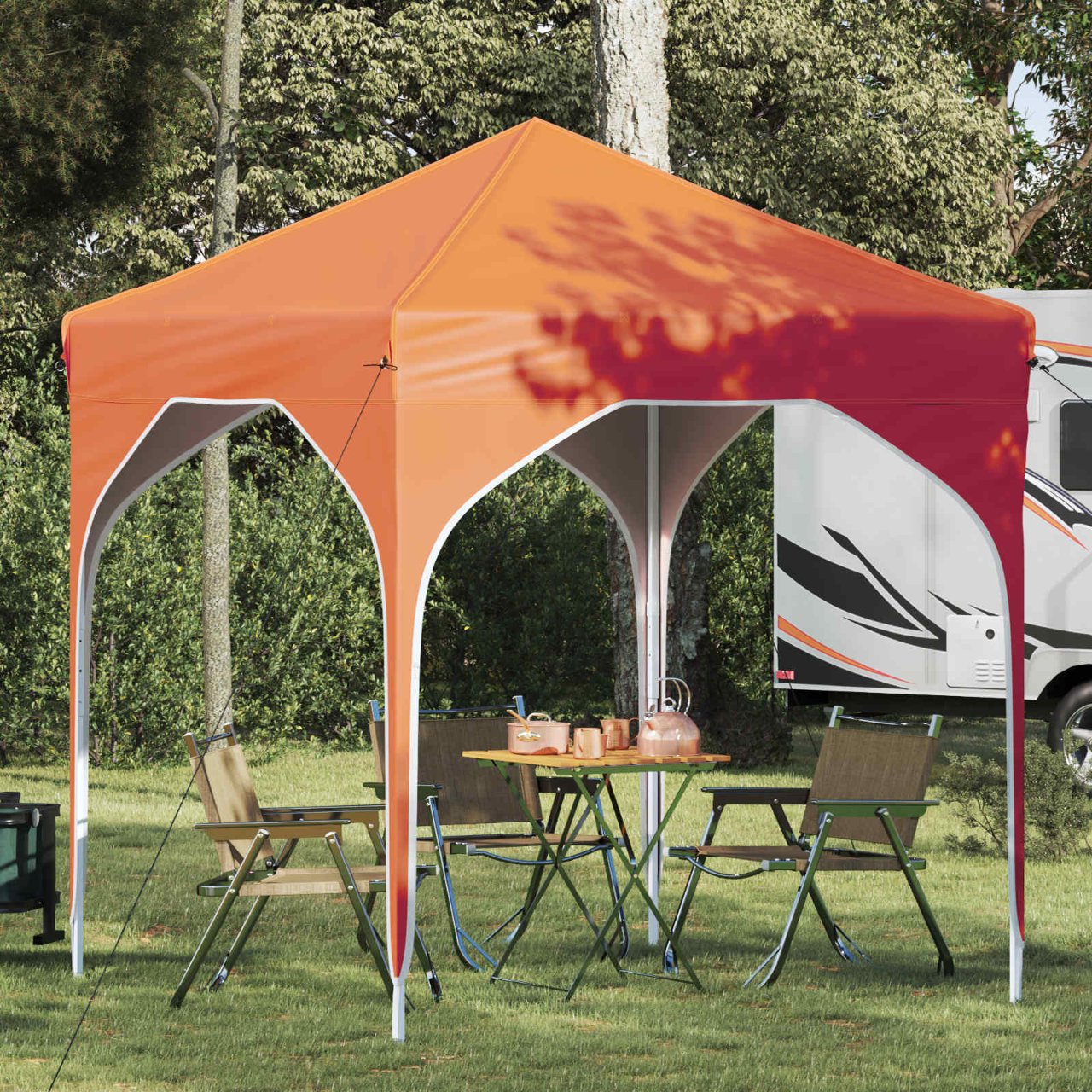 Pop-up Partyzelt 194 x 194 x 245 cm Creme
