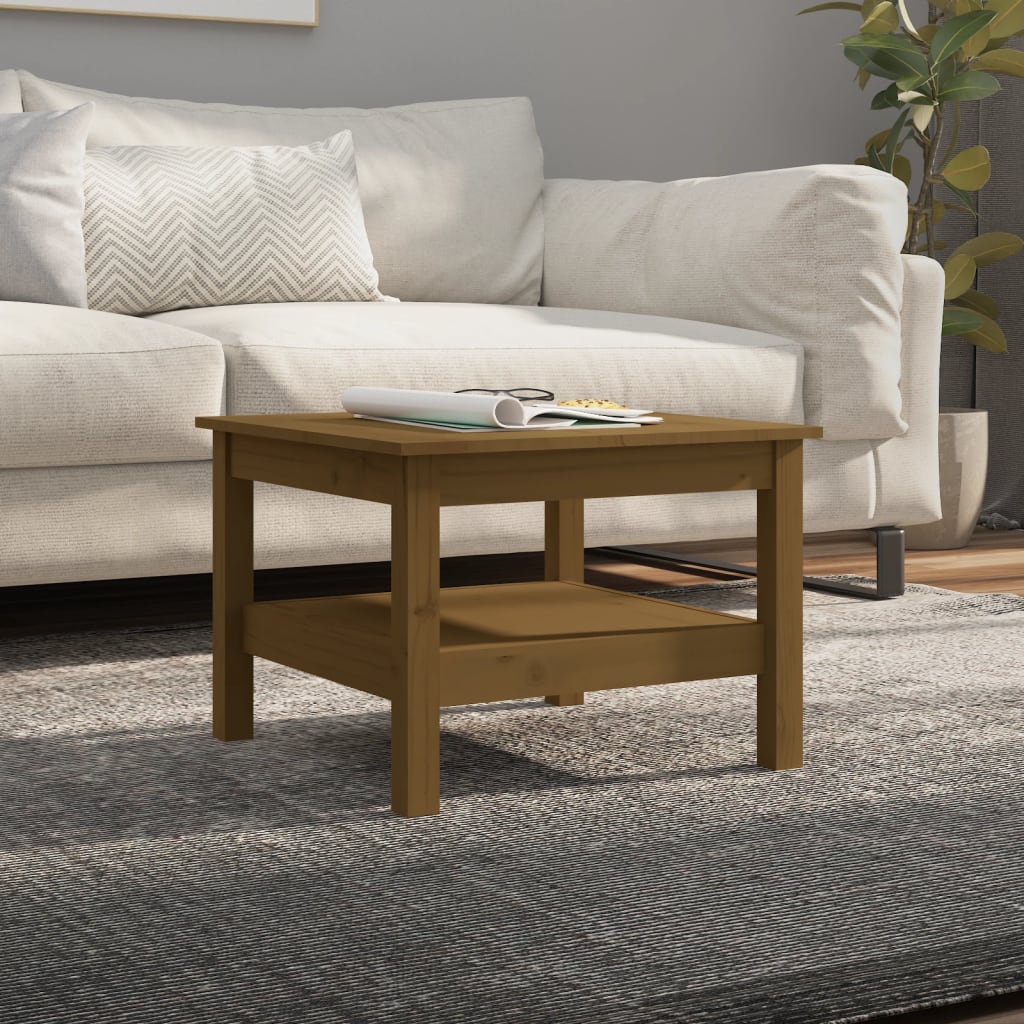 Couchtisch 45 x 45 x 40 cm Massivholz Kiefer