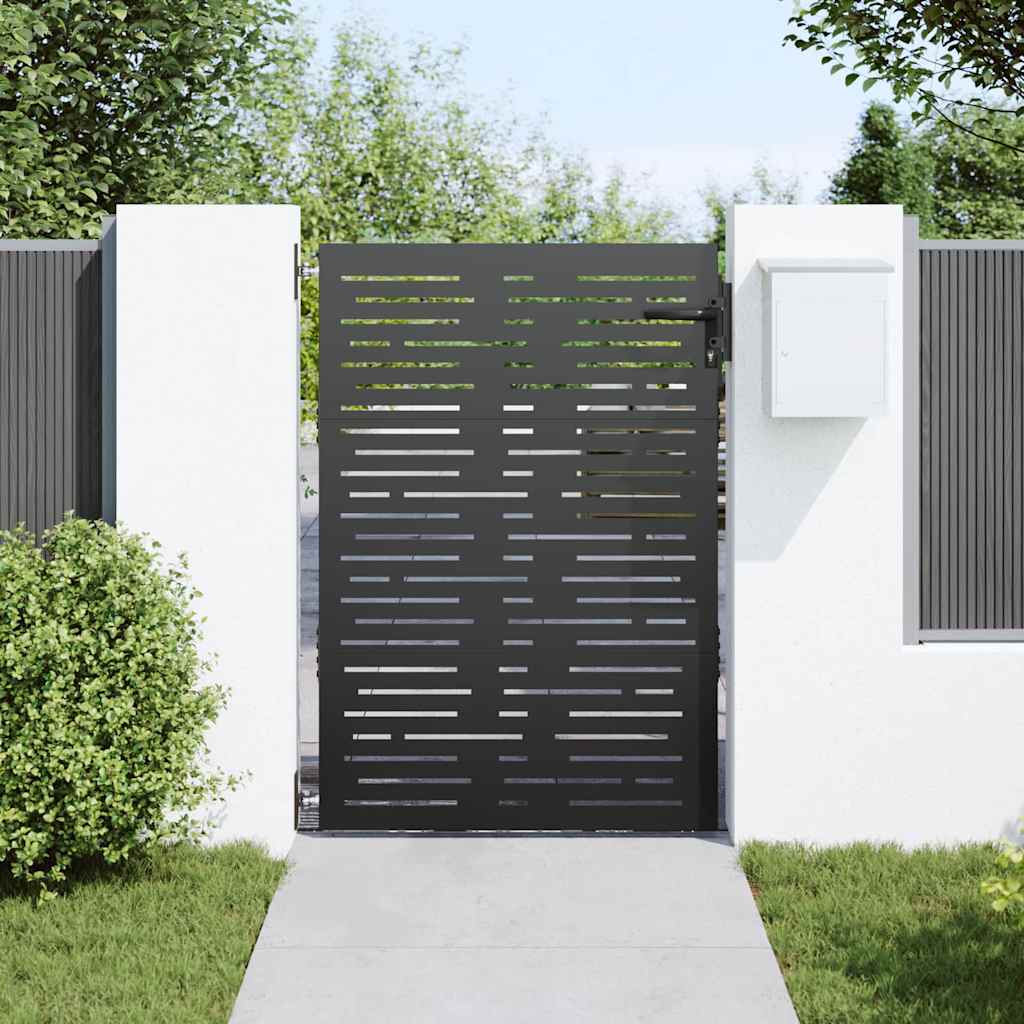 Gartentor 85x75 cm Cortenstahl Quadratisches Design