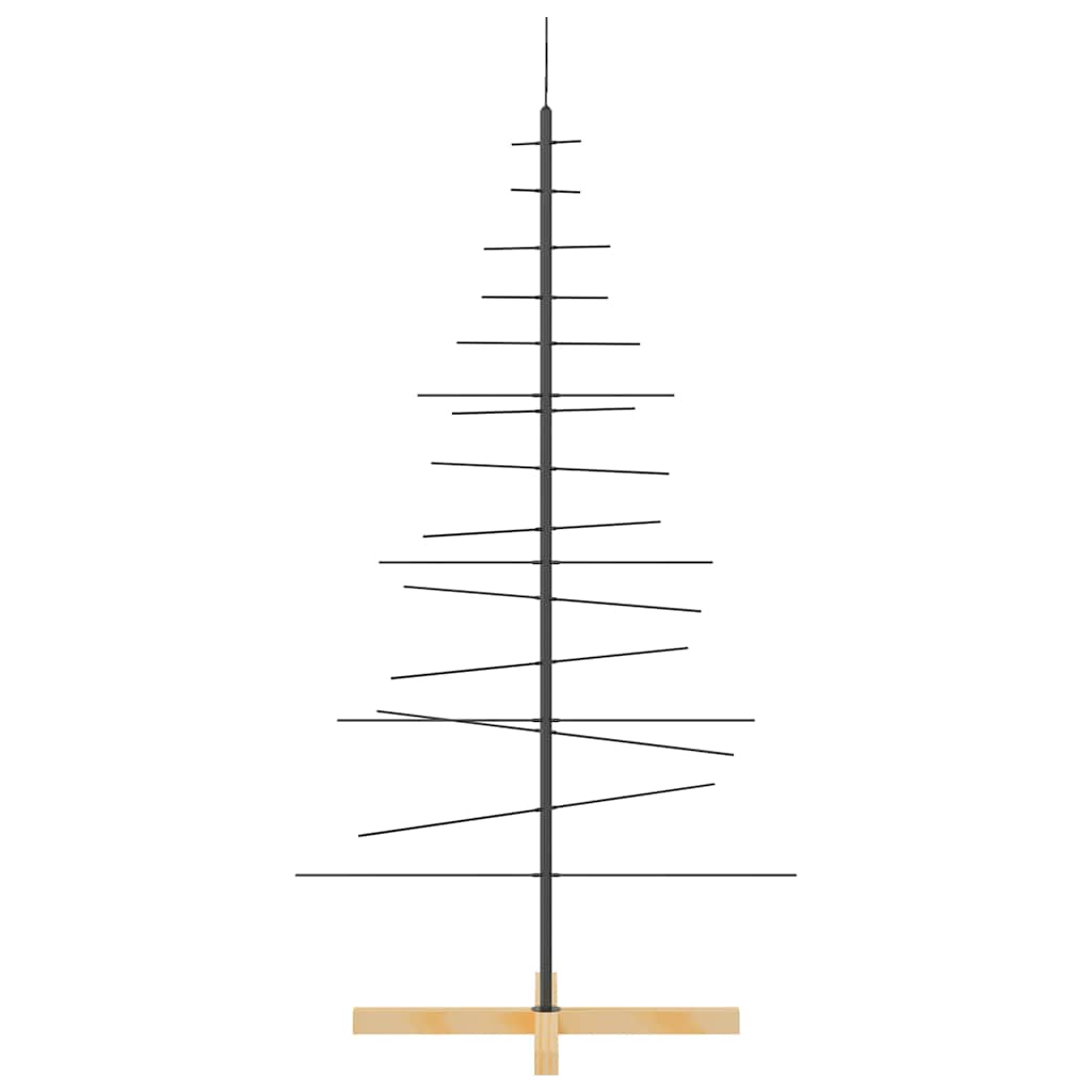 Metall Weihnachtsbaum Schwarz 59,5 cm Pulverbeschichteter Stahl