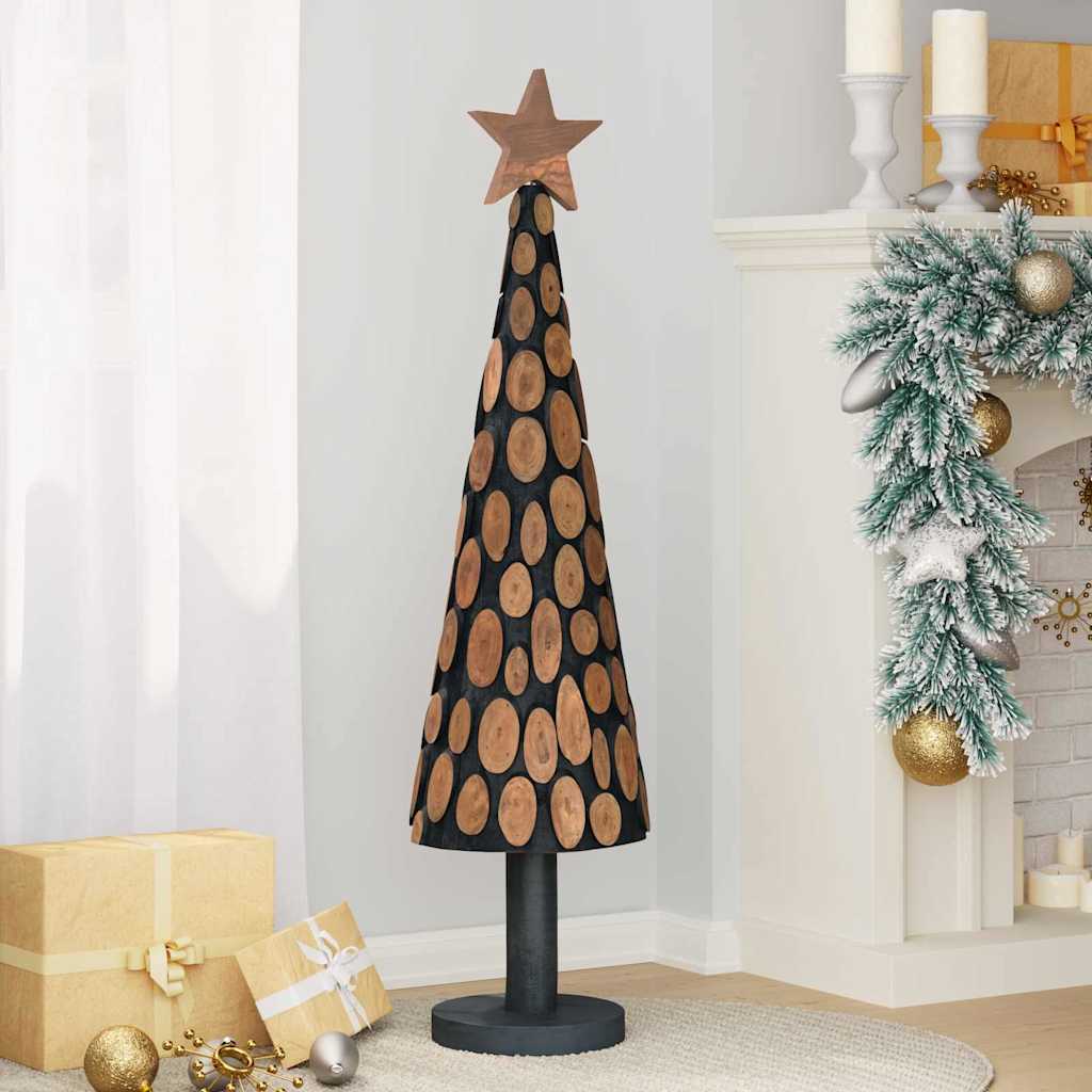 Weihnachtsbaum mit Ständer Braun 61 cm Massivholz Teak