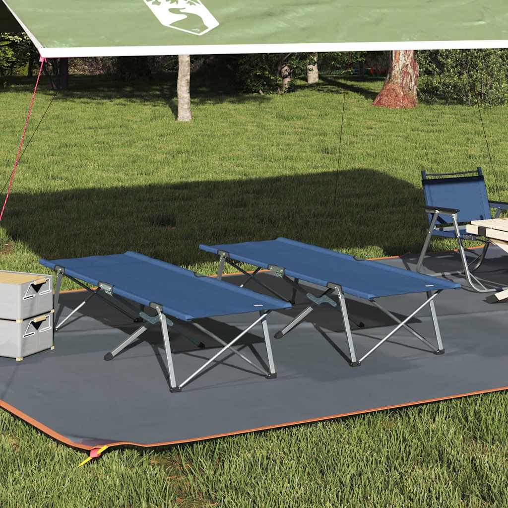Klapp Schlafbett fürs Camping Blau 194 x 62,5 x 42,5 cm